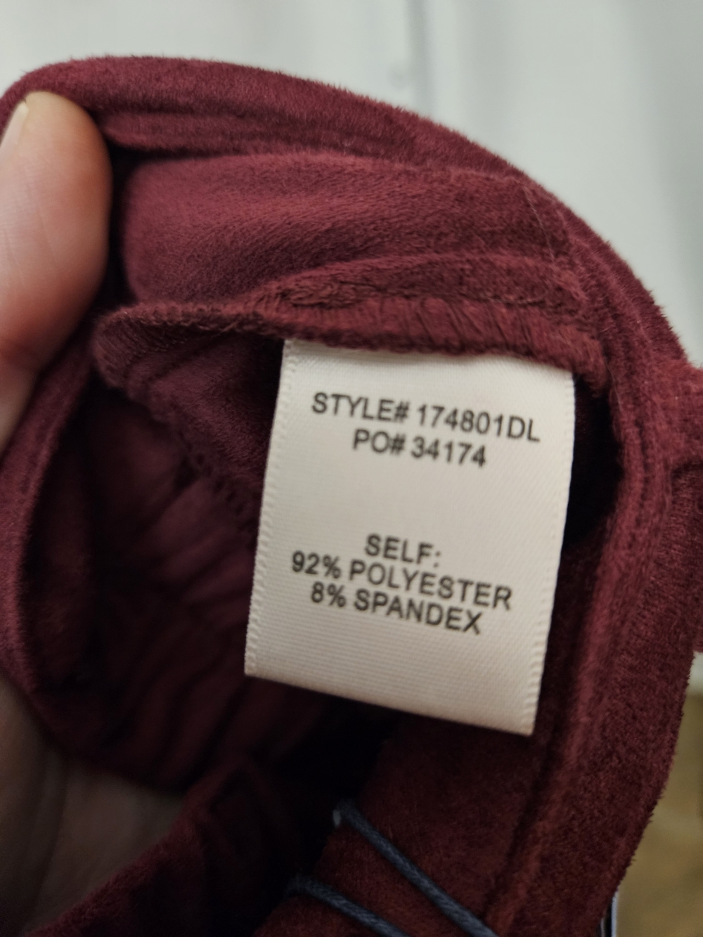 New Skies Are Blue Wide-Leg, High Rise Pants in Burgundy - Picture 6 of 6